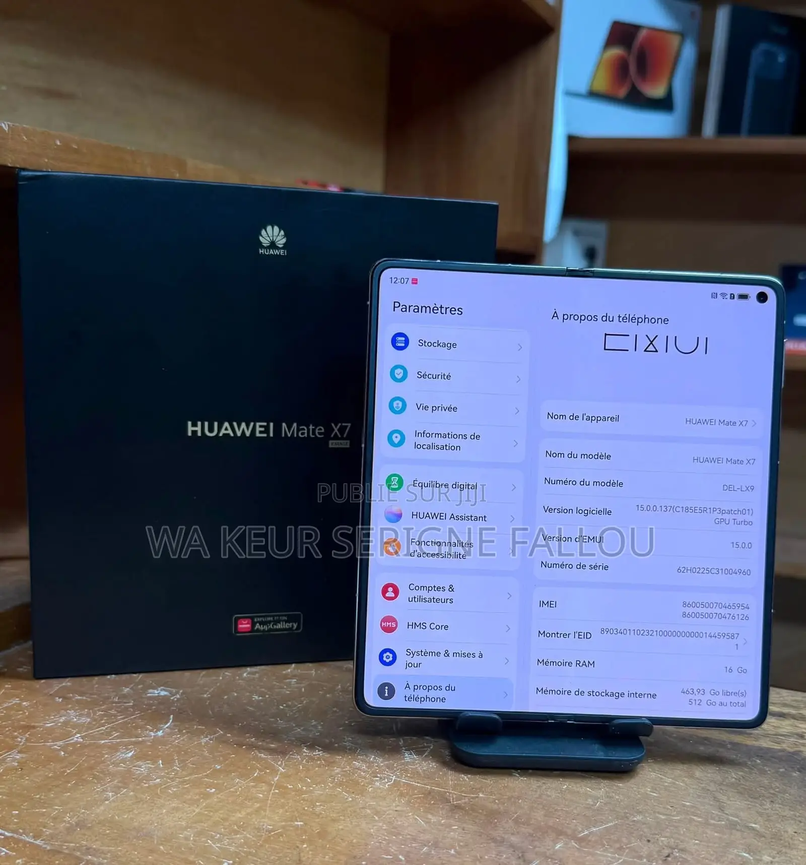 Nouveau Huawei Mate X7 512 GB Vert