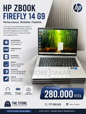 Nouveau HP ZBook Firefly G9 16GB Intel Core i5 SSD 512GB