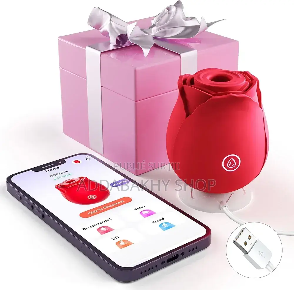 Vibromasseur Stimulateur Forme Rose. Silencieux Et Pratique