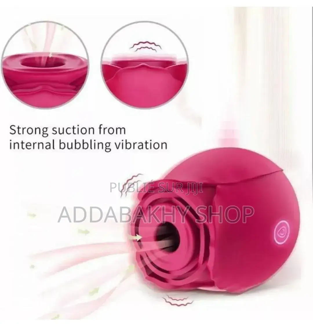 Vibromasseur Stimulateur Forme Rose. Silencieux Et Pratique