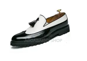 Chaussures Brogue À Gland Brillant Pour Homme, Chaussures Mocassins