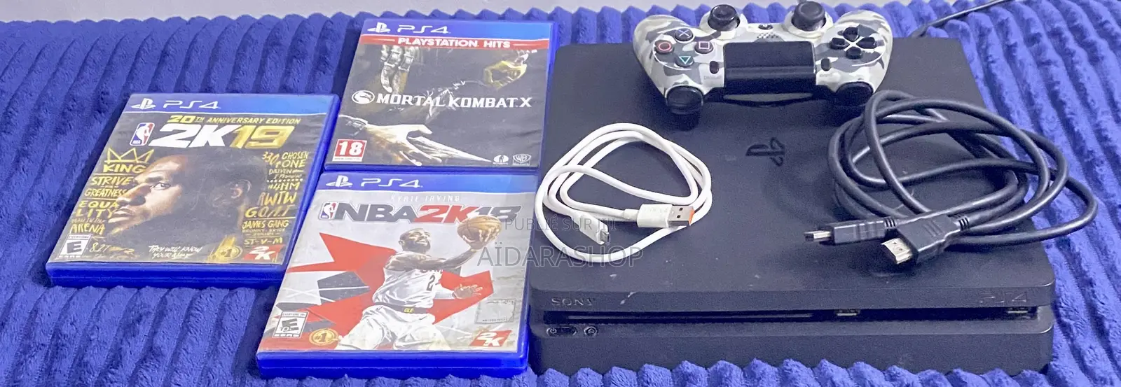 Ps4 Slim Avec Cd Et Accessoires