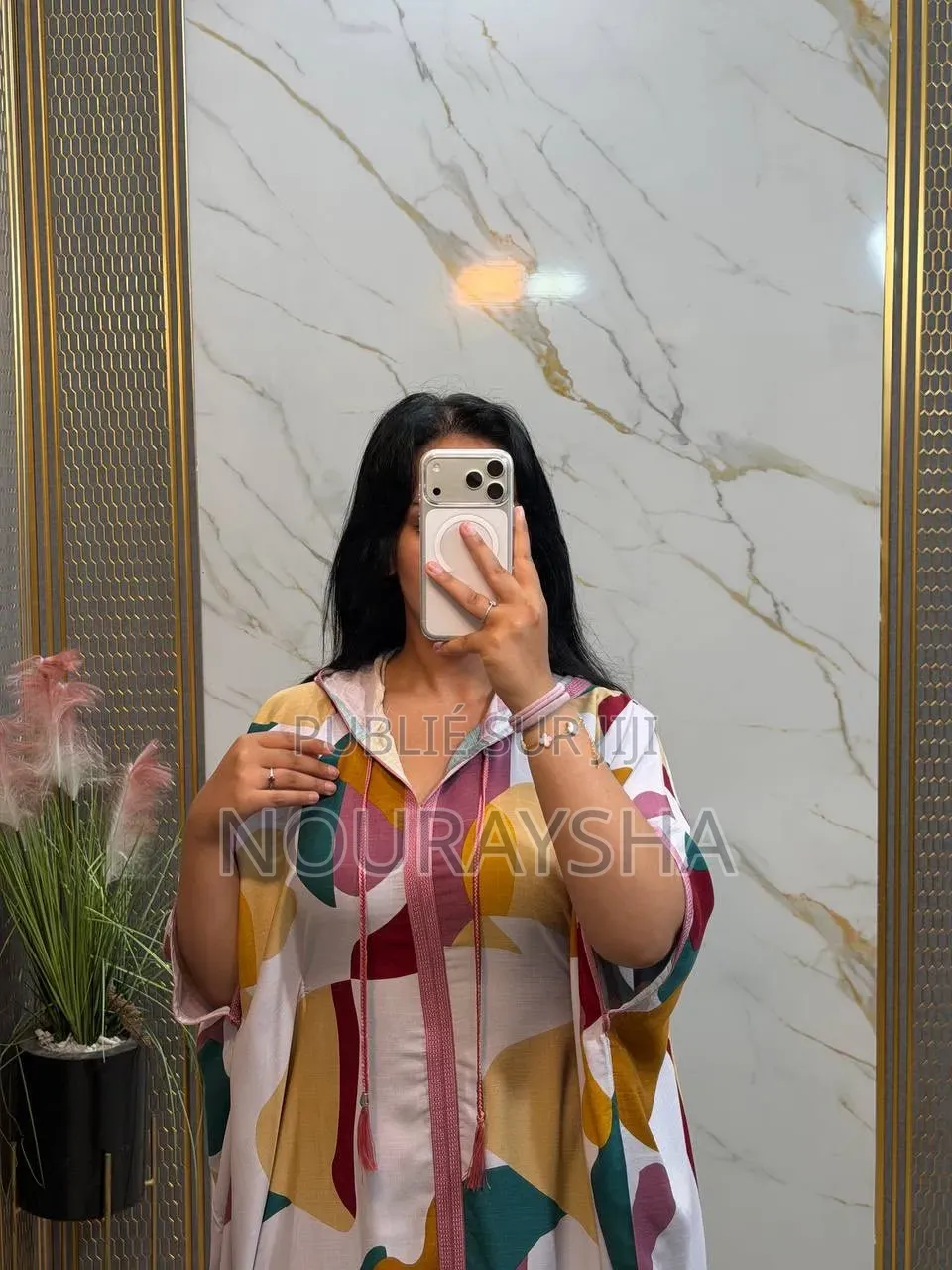 Jalaba Marocaine en Lain Pour Grandes Dames