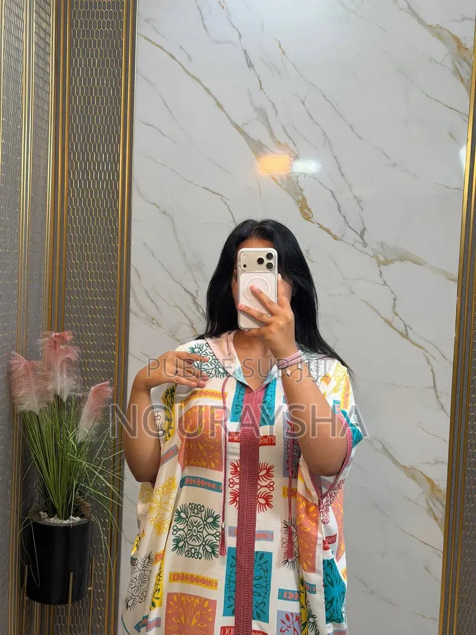 Jalaba Marocaine en Lain Pour Grandes Dames