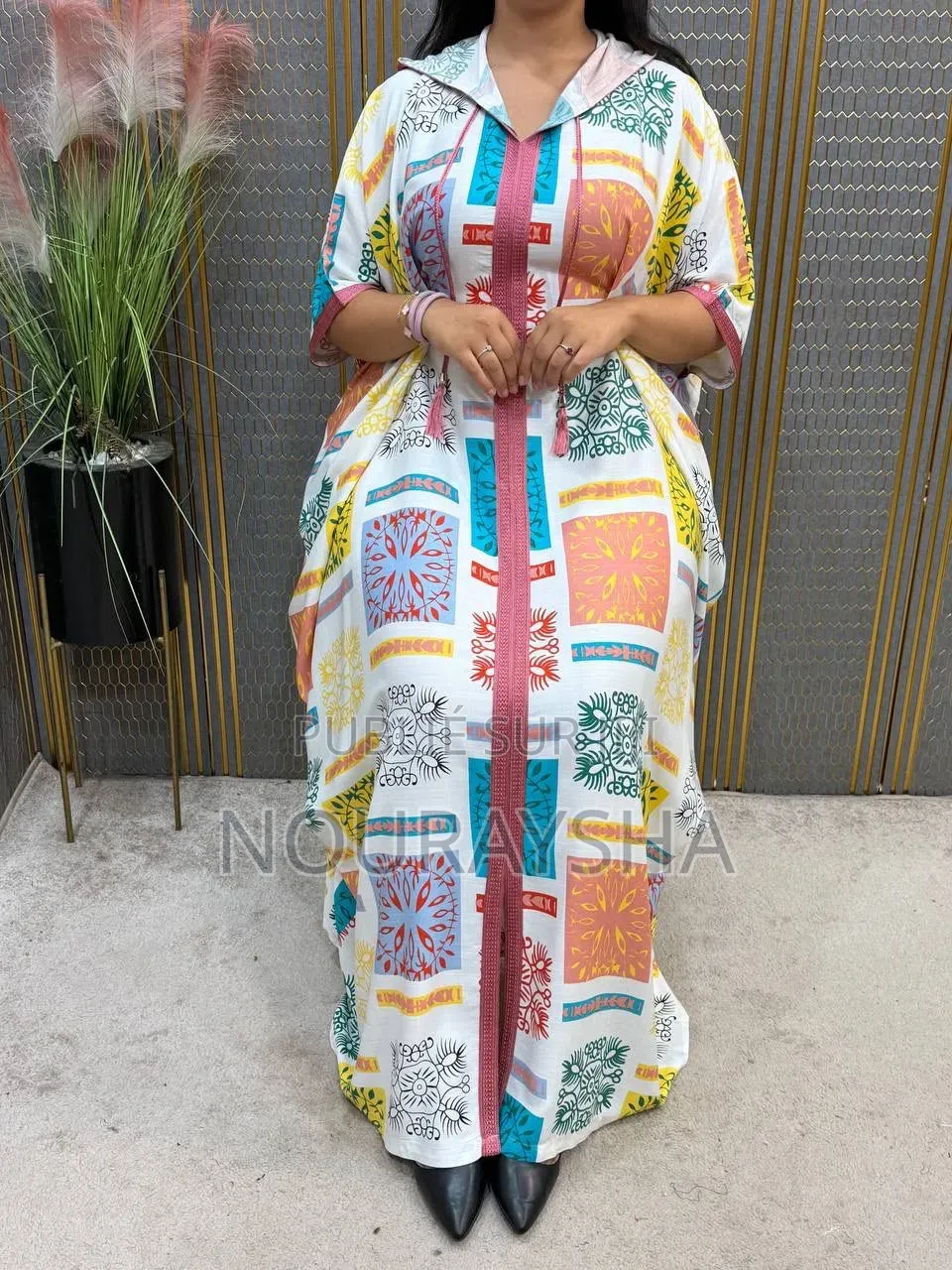Jalaba Marocaine en Lain Pour Grandes Dames