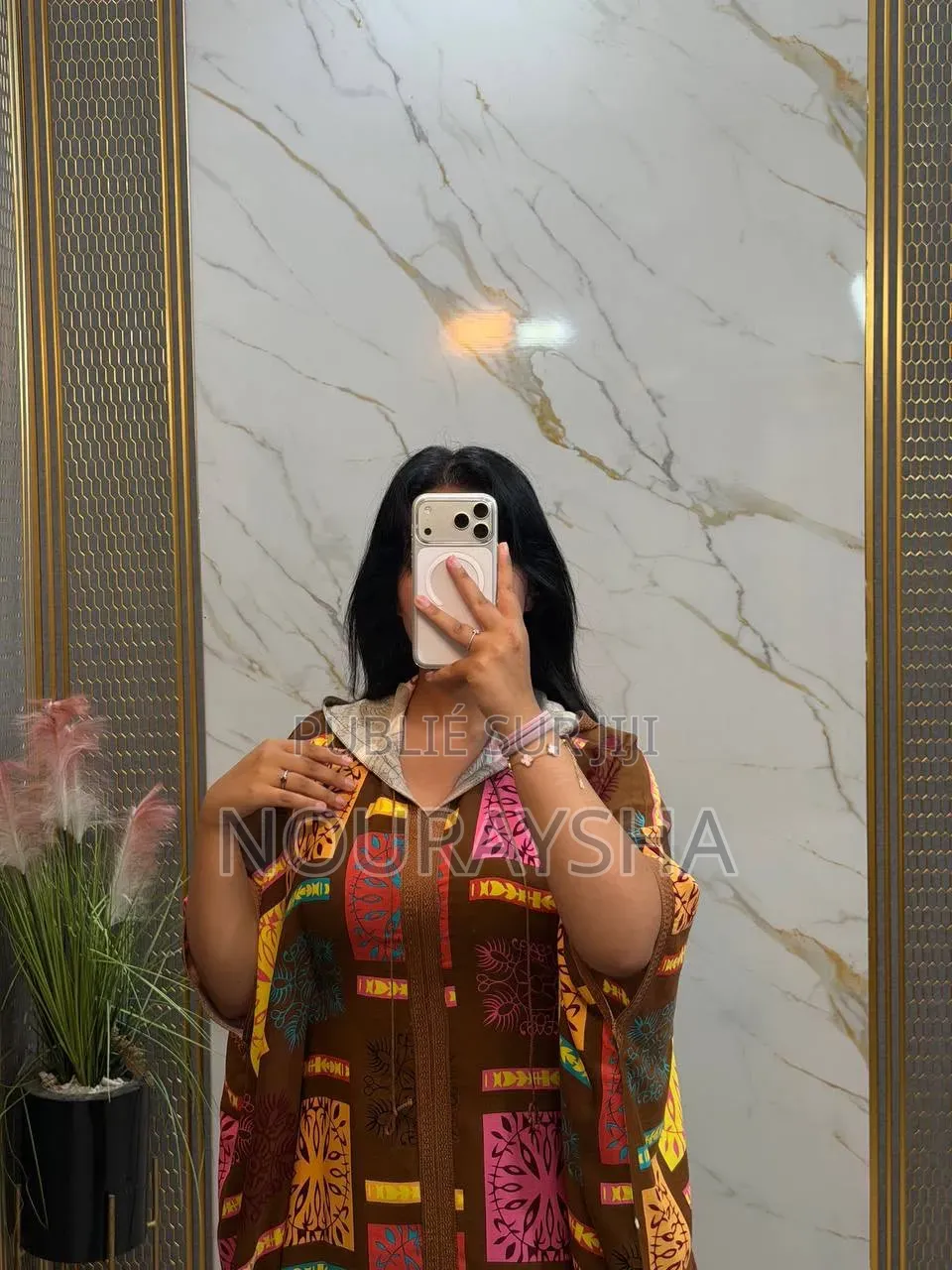 Jalaba Marocaine en Lain Pour Grandes Dames