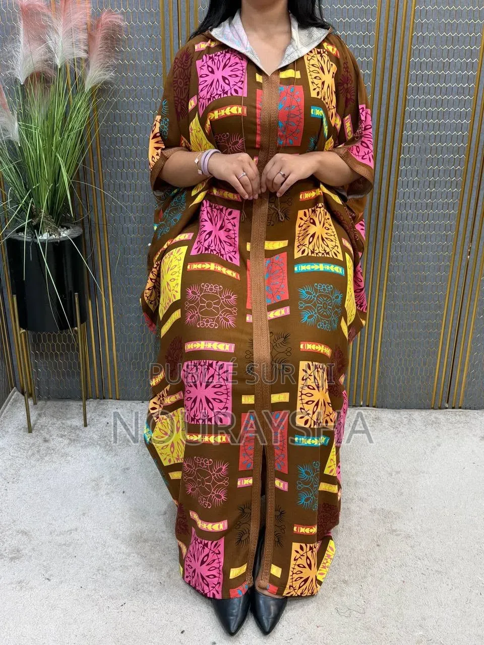 Jalaba Marocaine en Lain Pour Grandes Dames