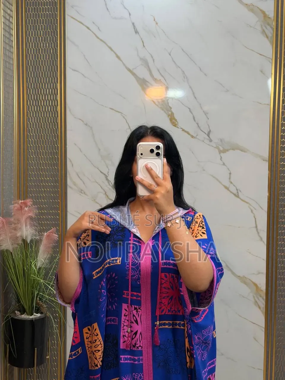 Jalaba Marocaine en Lain Pour Grandes Dames