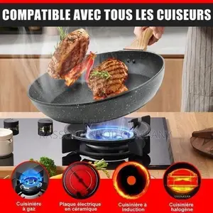 Marmite Anti Adhésive Lourd 3 Pièces Prix:12000f