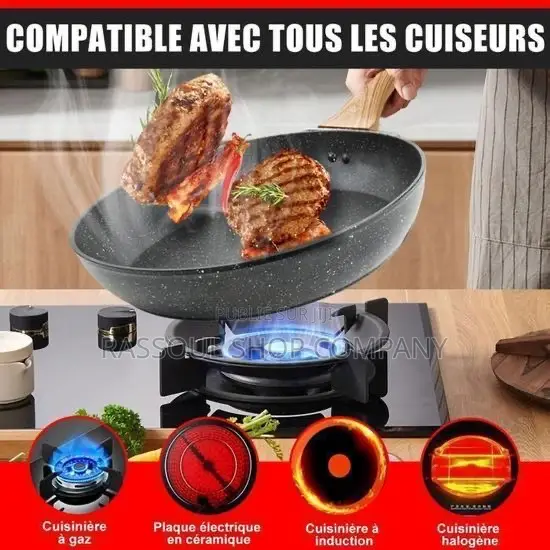 Marmite Anti Adhésive Lourd 3 Pièces Prix:12000f