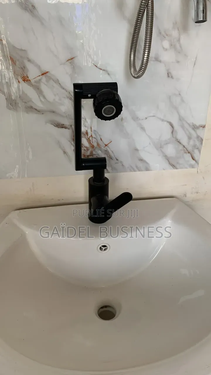 Robinet Articulé 360° Noir Mat