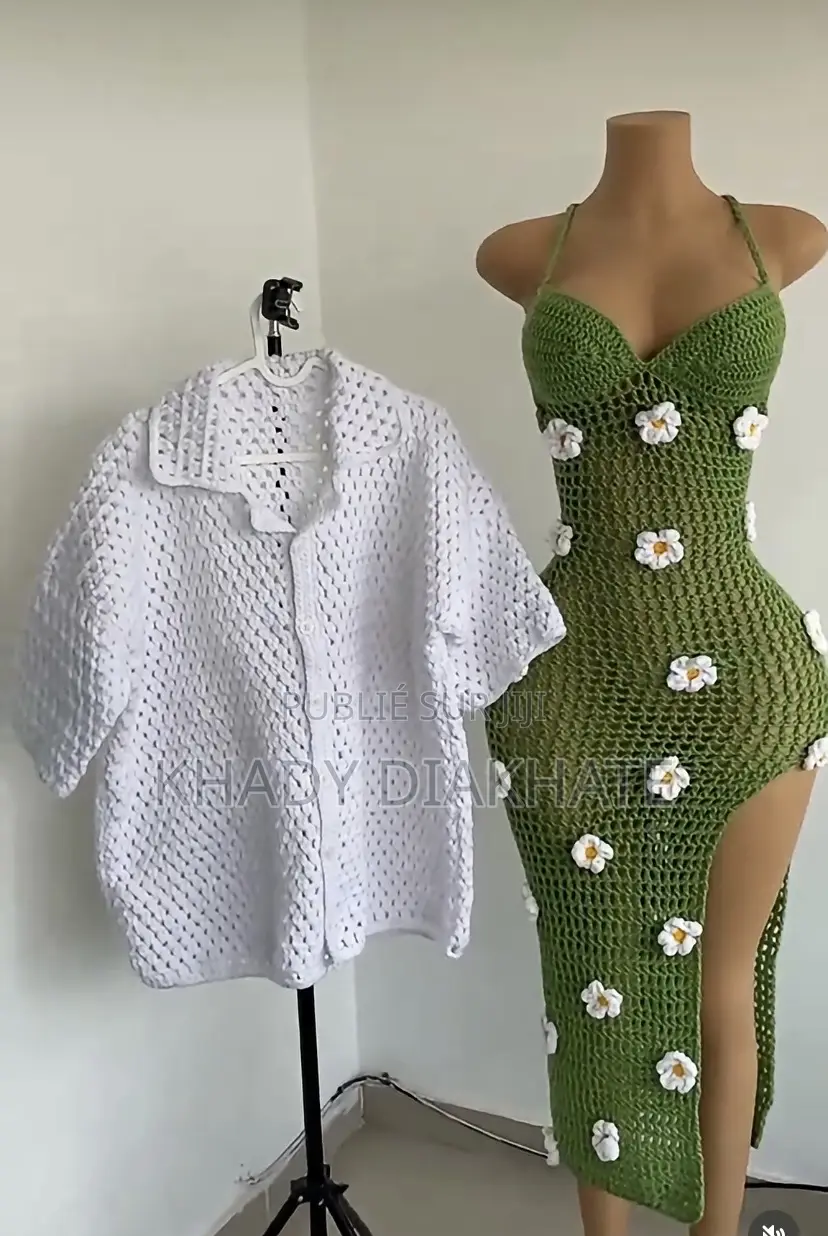 Ensemble Couple Crochets Fait Main