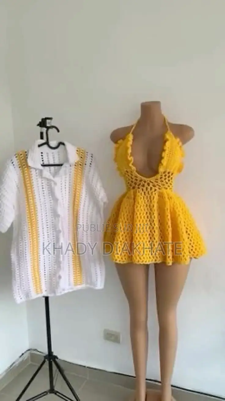 Ensemble Couple Crochets Fait Main