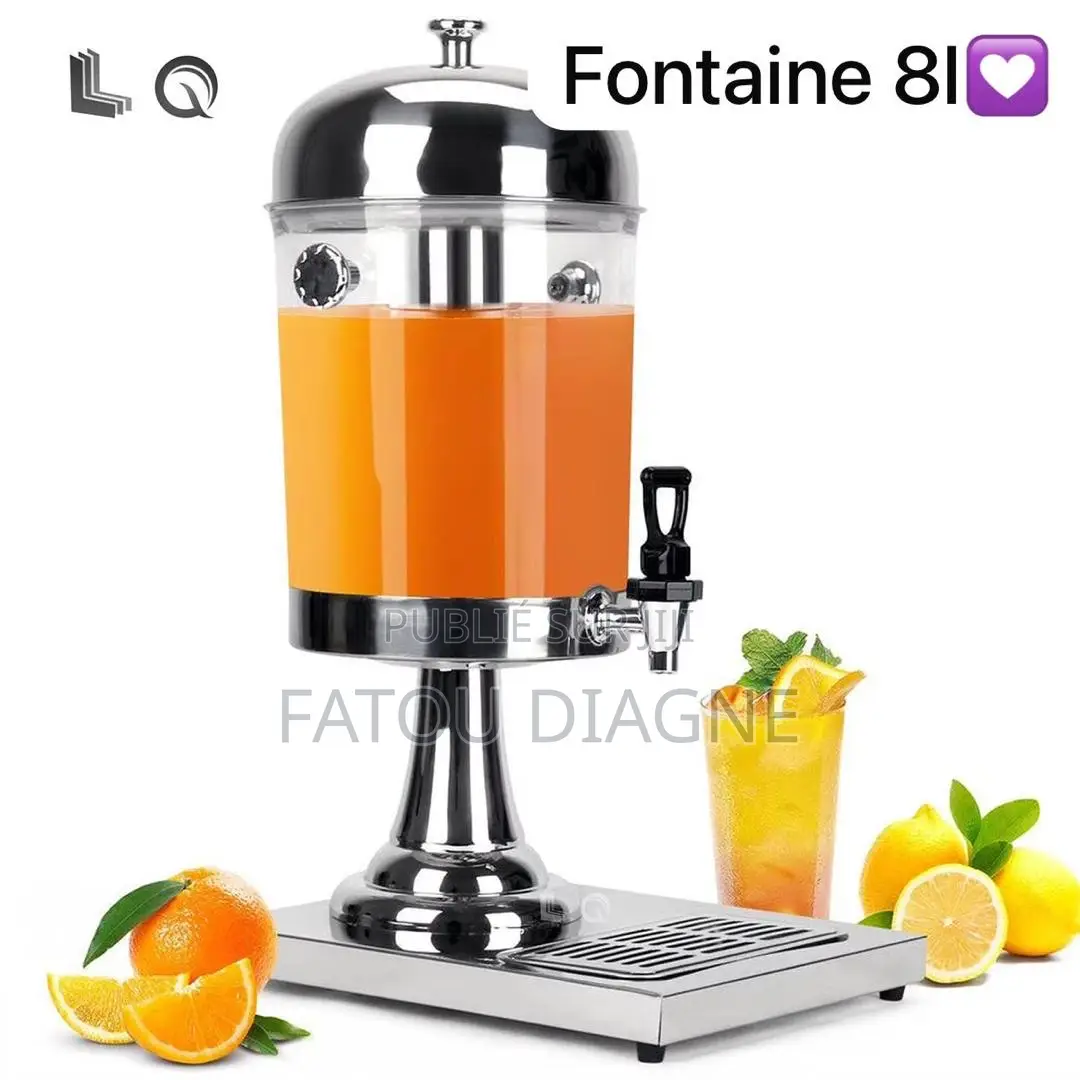 Fontaine À Jus 8 L en Acier Inoxydable