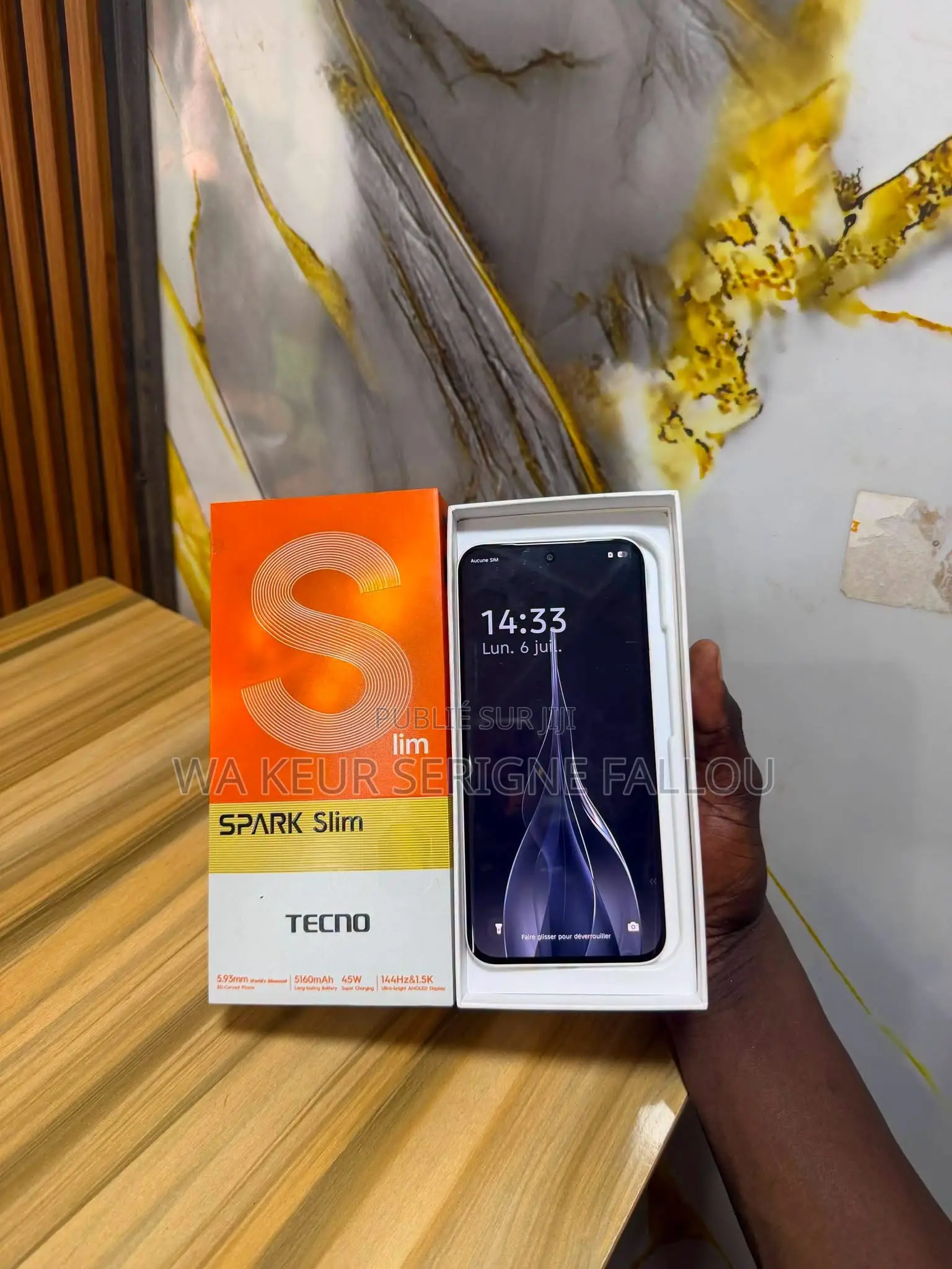 Nouveau Tecno Spark Slim 256 GB Blanc