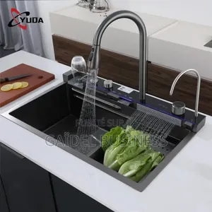 Évier De Cuisine Intelligent Et Multifonction en Acier