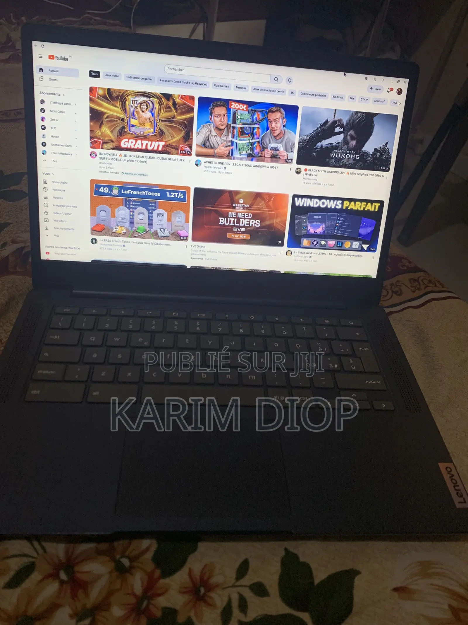 Ordinateur portable Lenovo Ideapad 3 8GB Autre eMMC 60GB