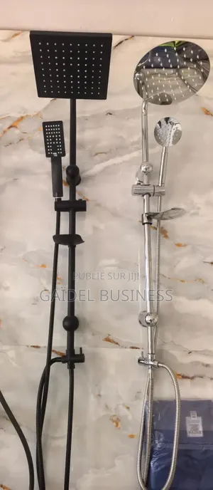 Colonne De Douche Thermostatique Moderne – Design Épuré Blanc Noir