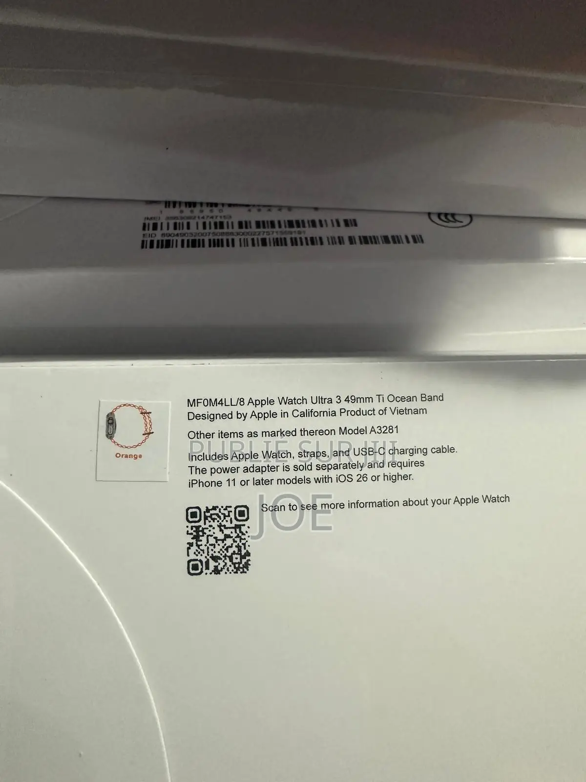Apple Watch Ultra 3 49mmTi Ocean Band