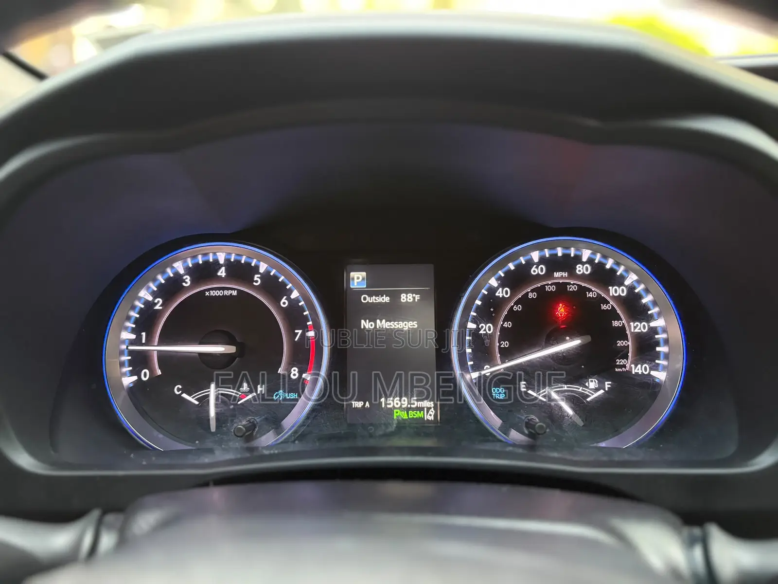 Toyota Highlander 2019 Noir