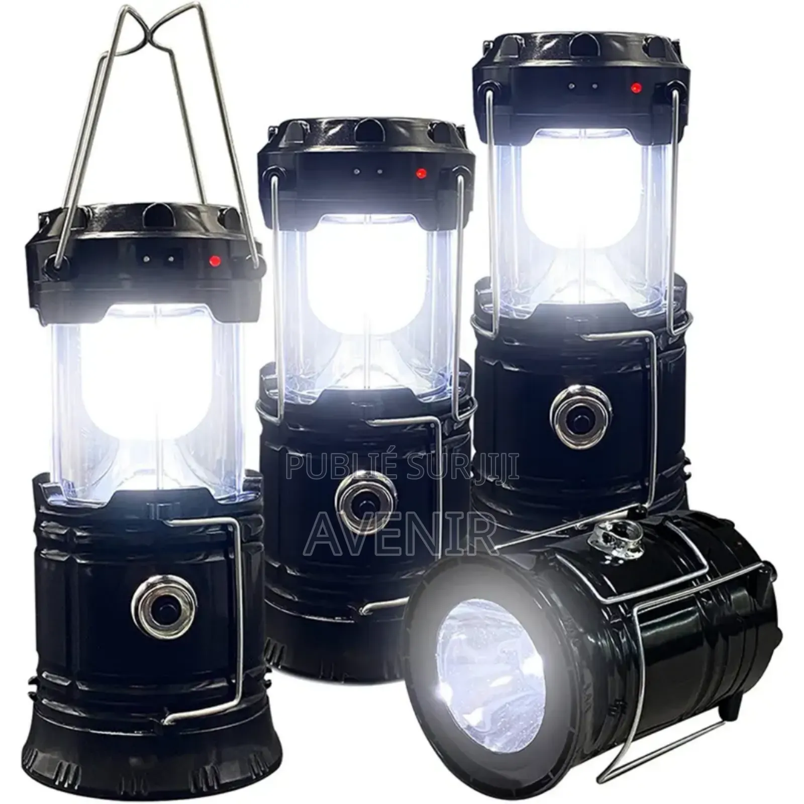 Lampe LED Rechargeable Multifonction Avec Recharge Solaire