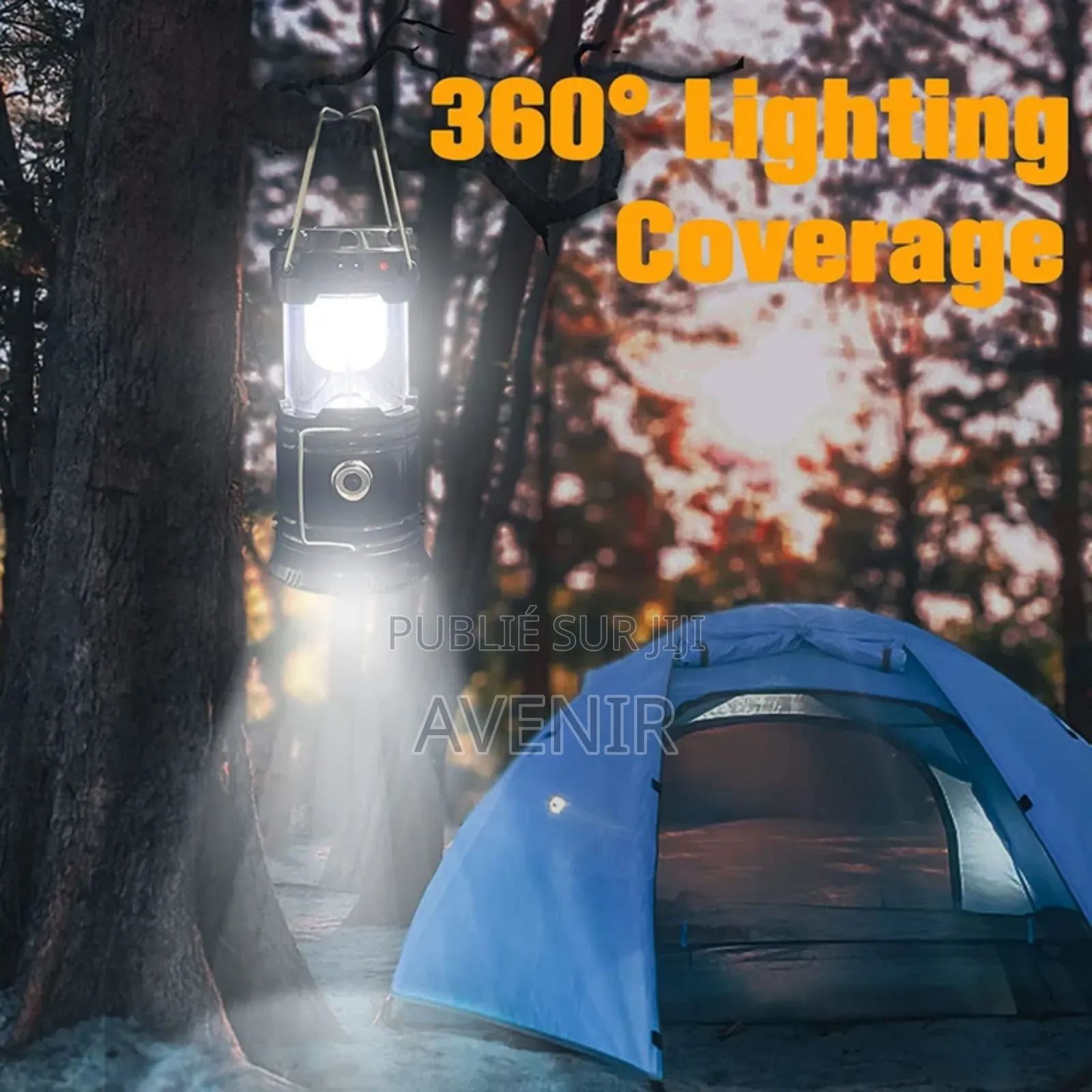 Lampe LED Rechargeable Multifonction Avec Recharge Solaire