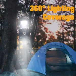 Lampe LED Rechargeable Multifonction Avec Recharge Solaire