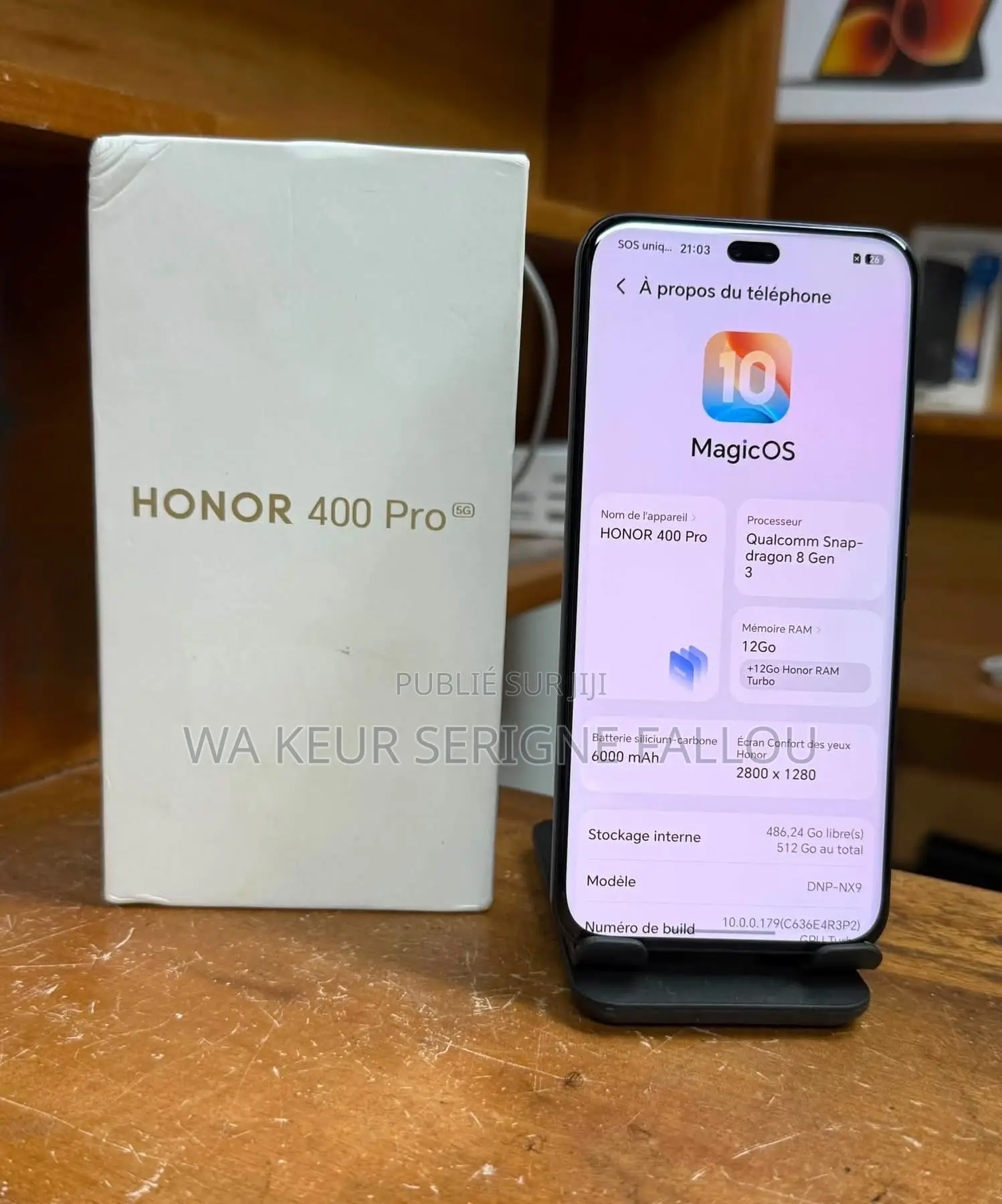 Nouveau Honor 400 Pro 512 GB Noir
