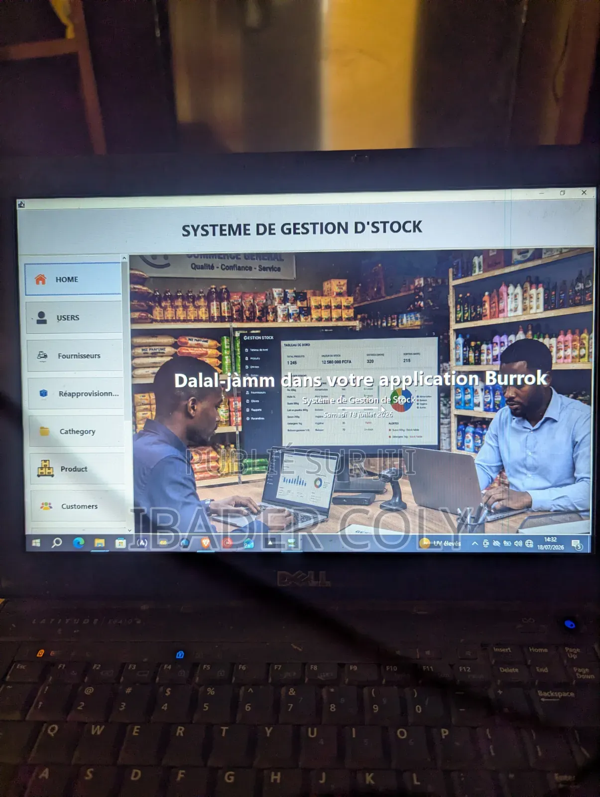 Application De Gestion Stock "Burrok"