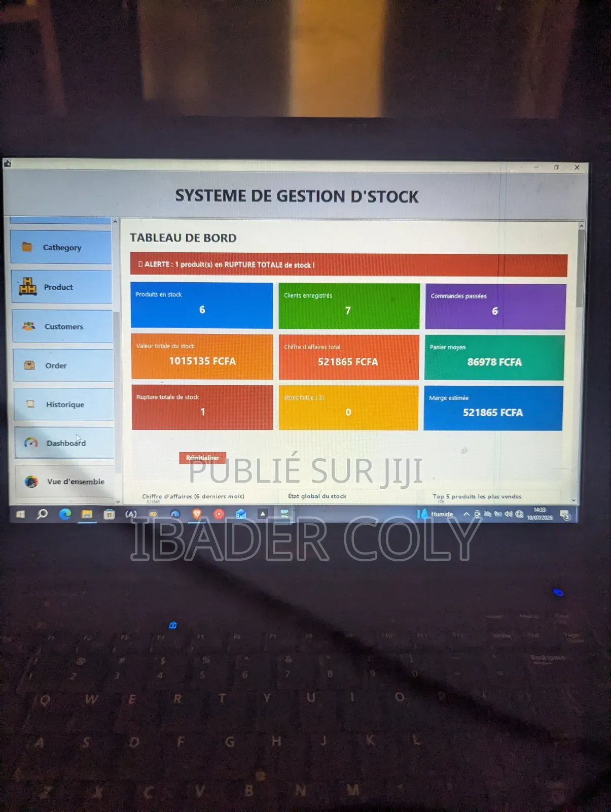 Application De Gestion Stock "Burrok"