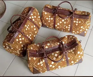 Sac De Voyage Original Bogolan Et Cuir