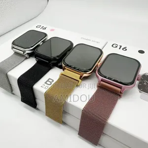 Montre Connecté G16 , Double Bracelet en Acier Inoxydable Unisex
