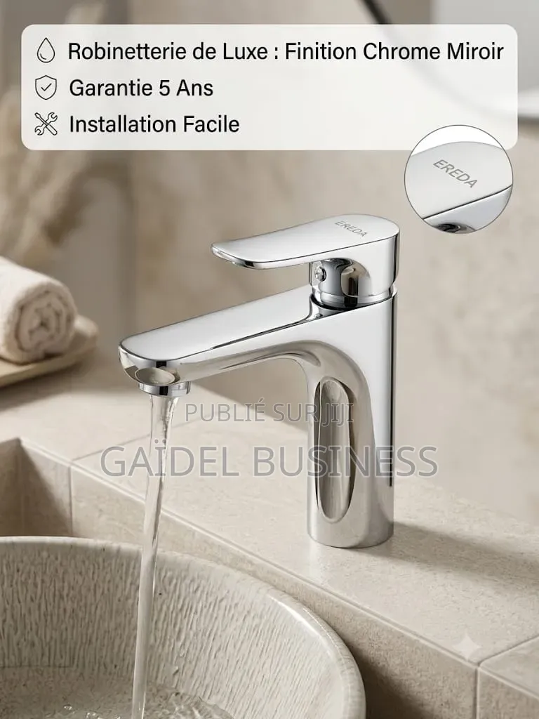 Mitigeur De Luxe Haute Qualité – Finition Chrome Miroir