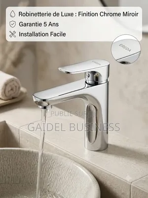 Mitigeur De Luxe Haute Qualité – Finition Chrome Miroir