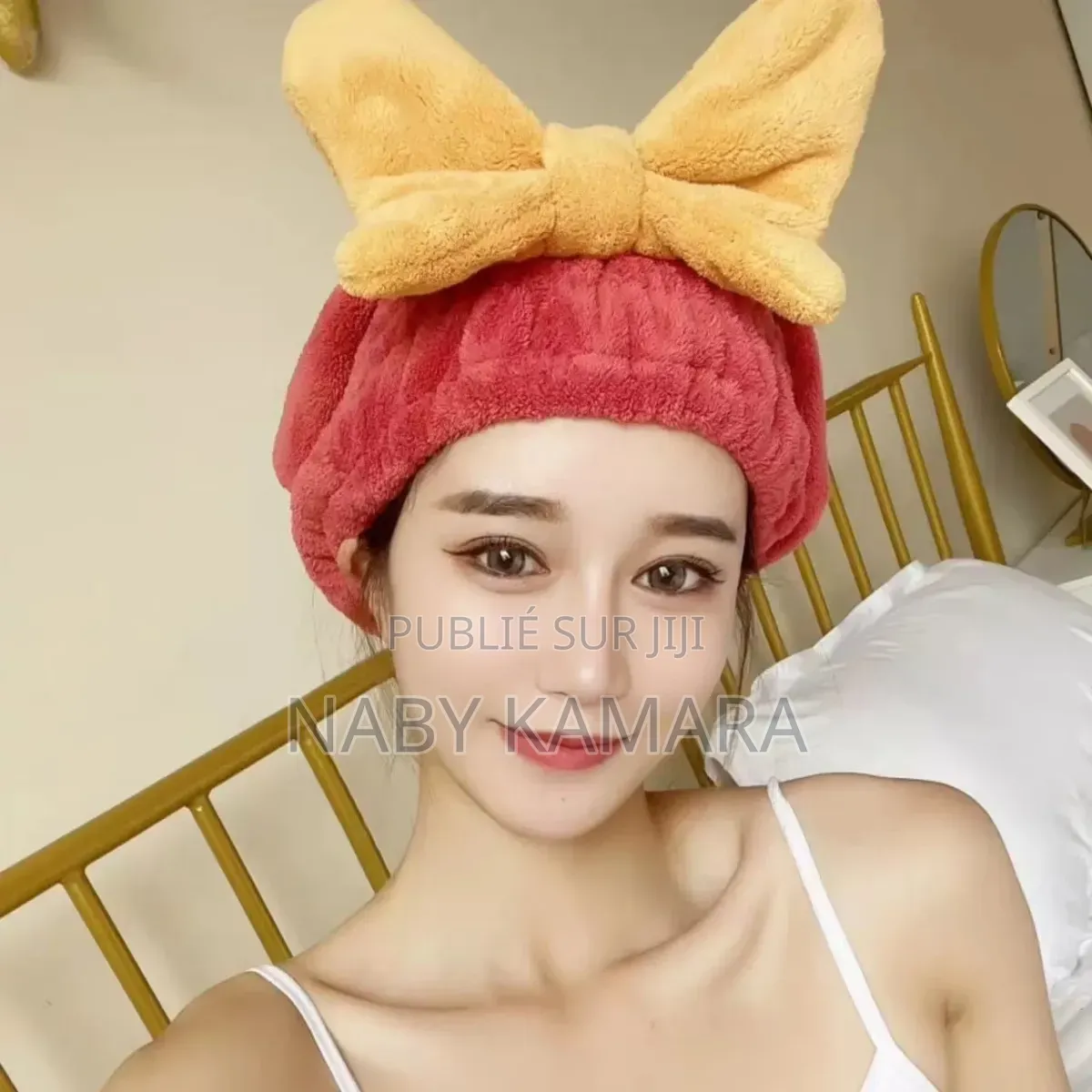 Bonnet De Séchage De Cheuveux en Coton