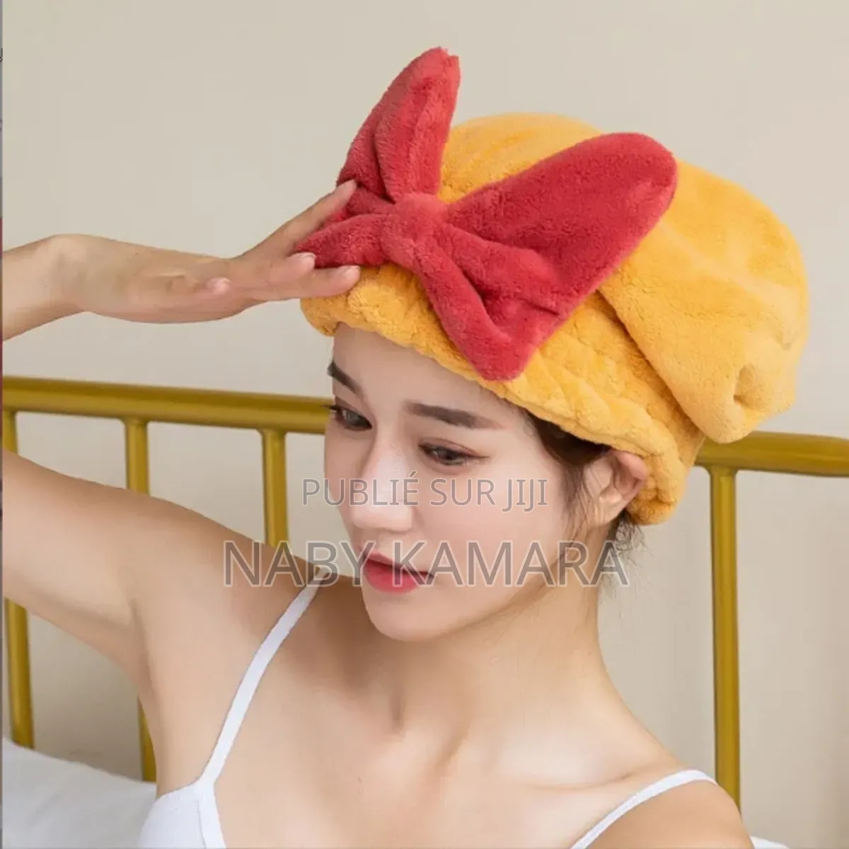 Bonnet De Séchage De Cheuveux en Coton