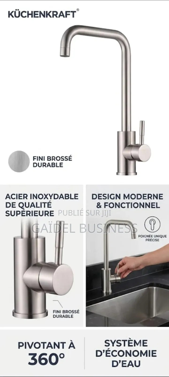 Mitigeur De Lavabo Premium – Modèle Lourd Robuste
