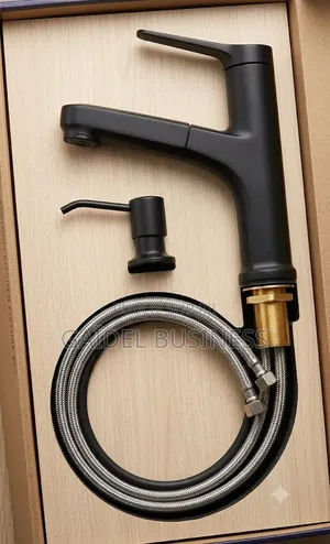 Robinet Mitigeur De Cuisine Noir Mat Premium