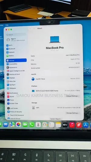 Nouveau Apple MacBook Pro 2021 M1 16GB Apple M1 Pro SSD 512GB