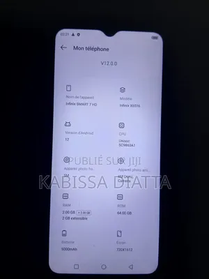 Infinix Smart 7 HD 64 GB Bleu