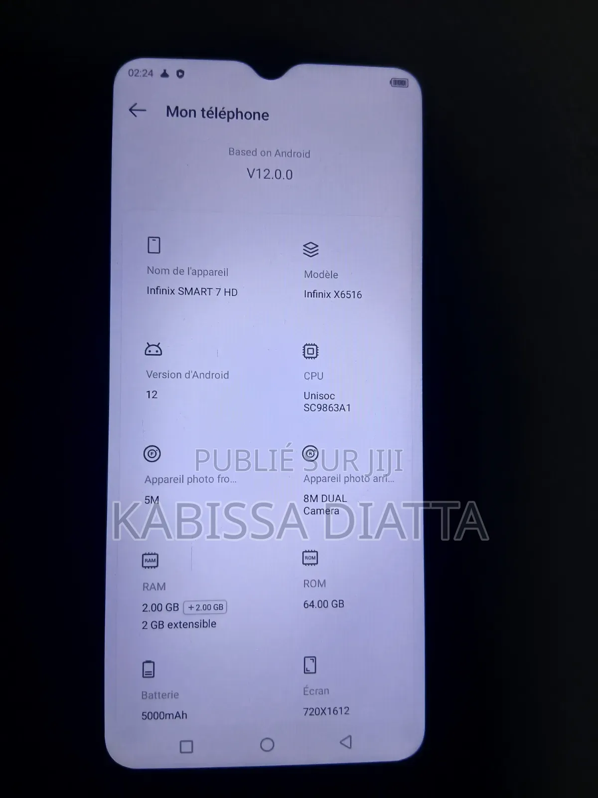 Infinix Smart 7 HD 64 GB Bleu