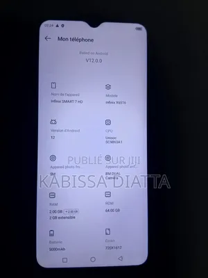 Infinix Smart 7 HD 64 GB Bleu