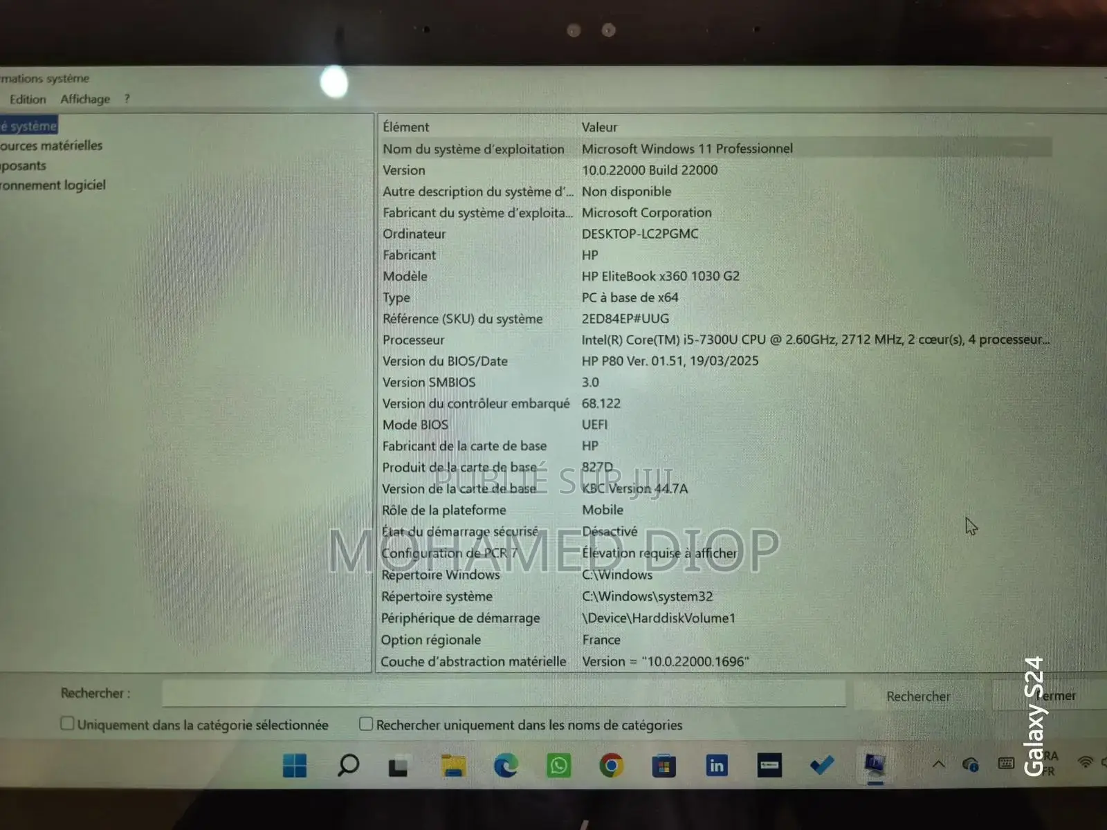Nouveau HP EliteBook x360 1030 G2 8GB Intel Core i5 SSD 250GB