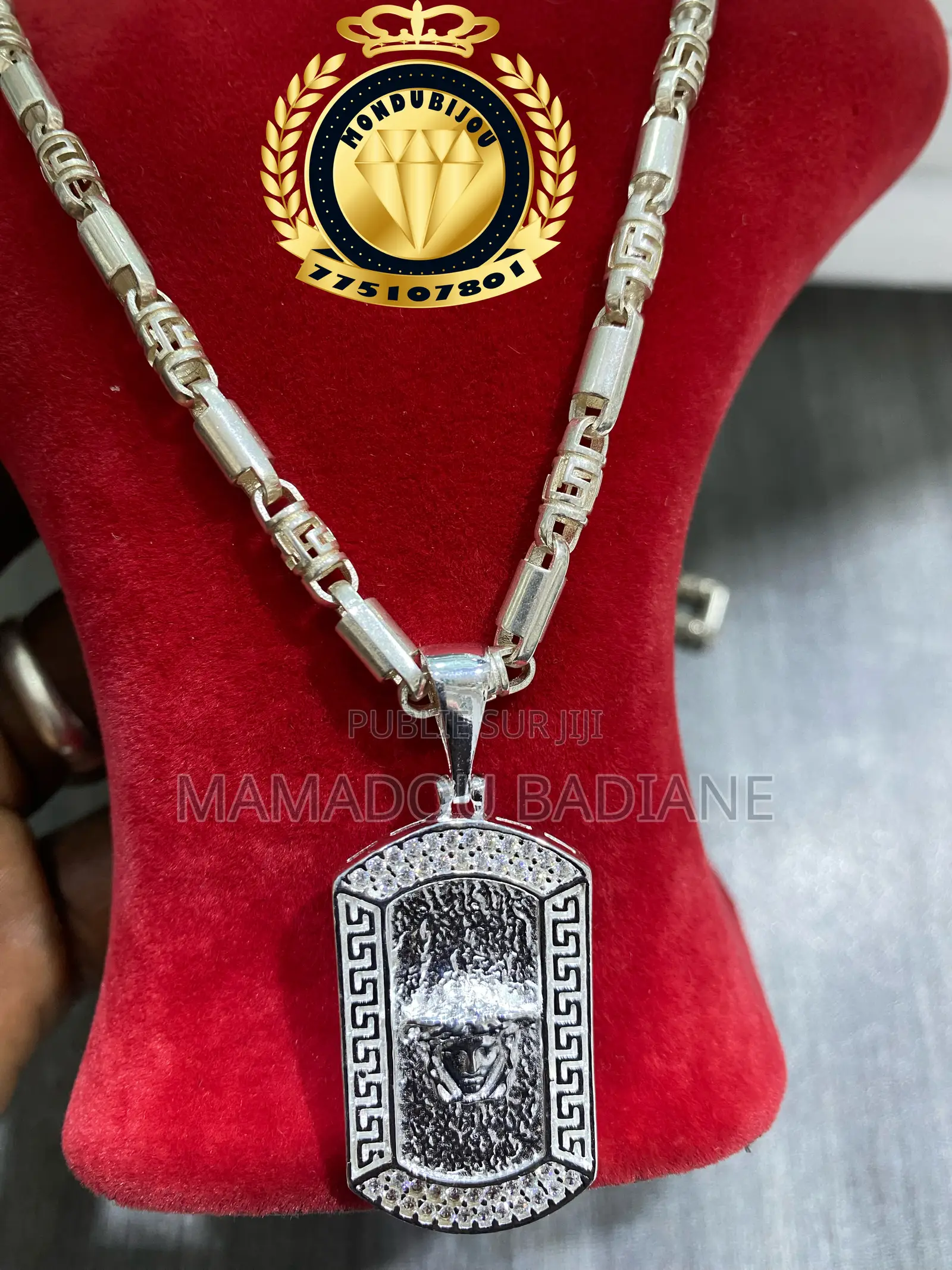 Collier en Argent Importé Pour Homme