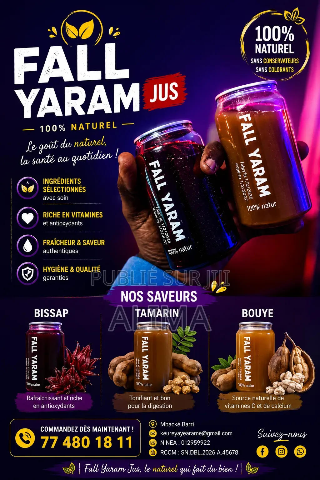 Jus 100 % Naturel