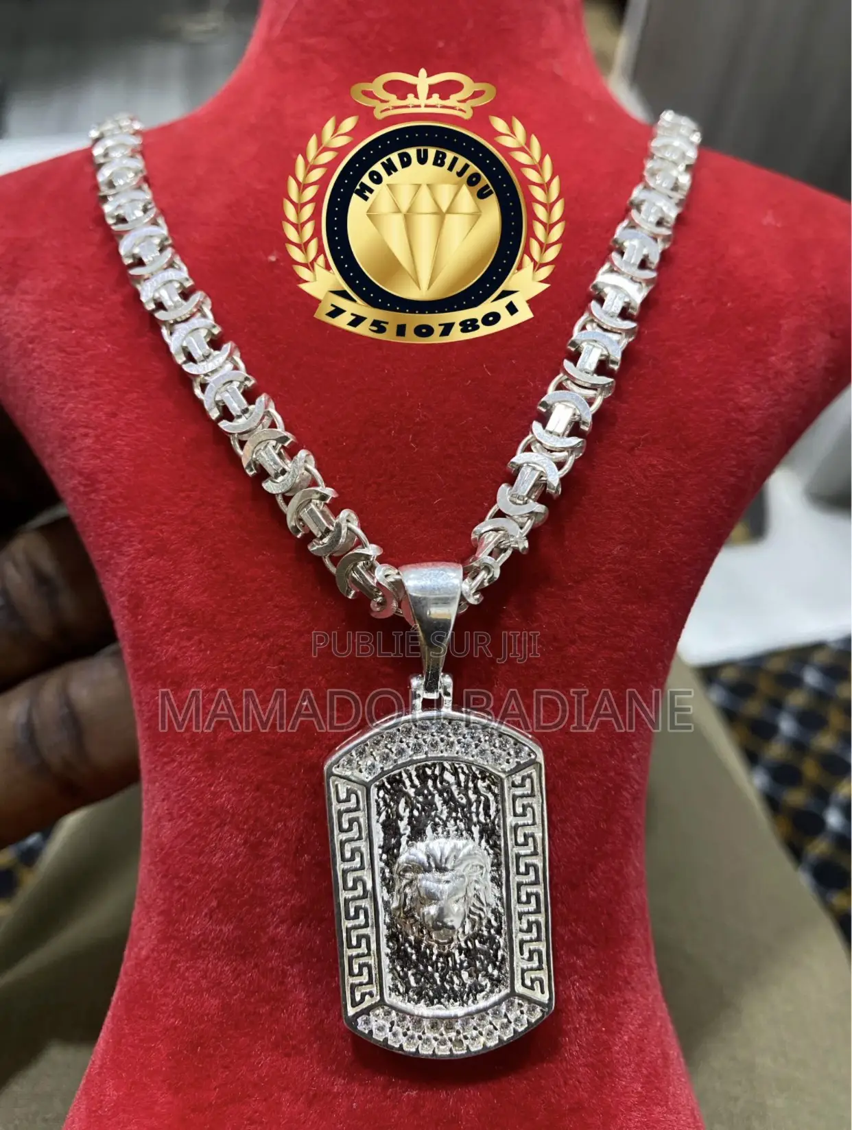 Collier en Argent Importé Pour Homme