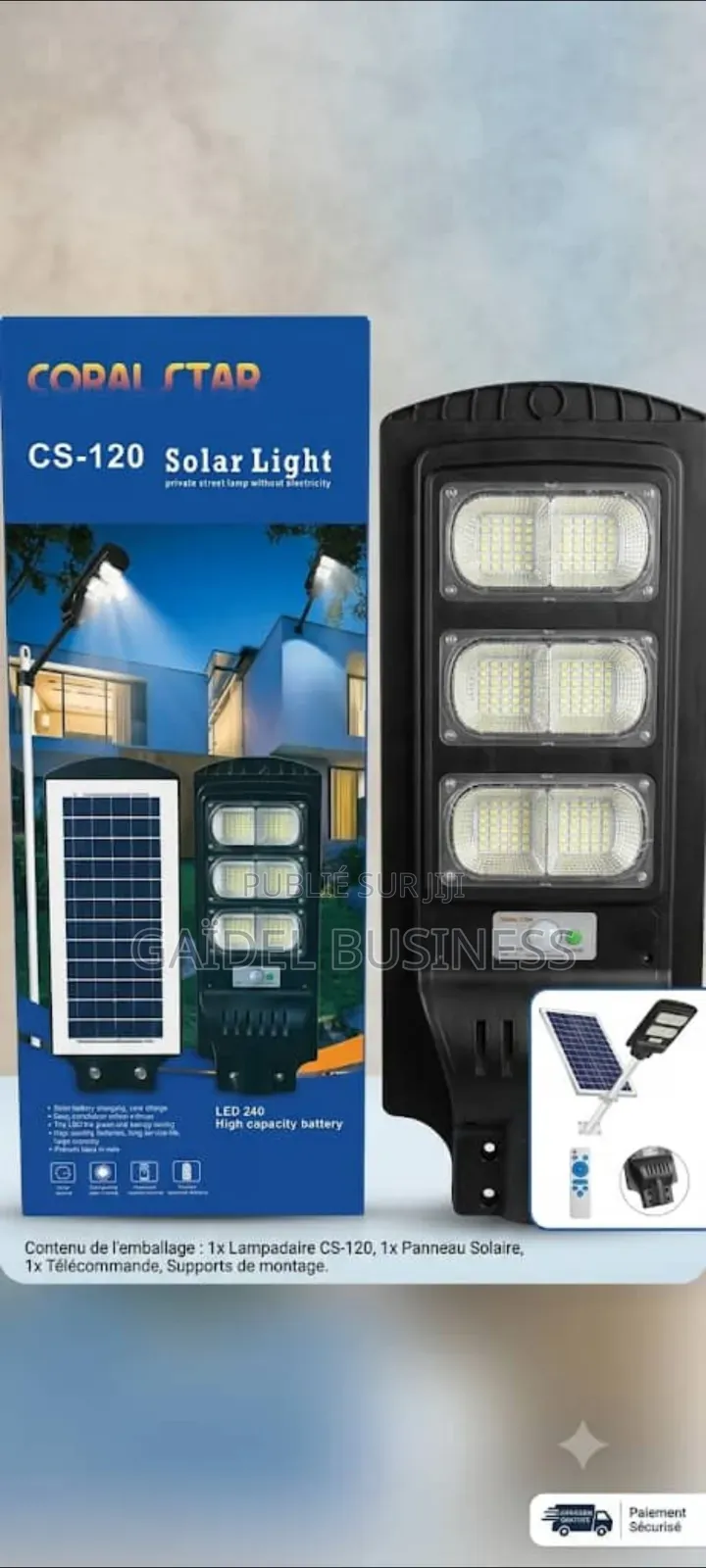 Lampadaire Solaire LED Haute Puissance