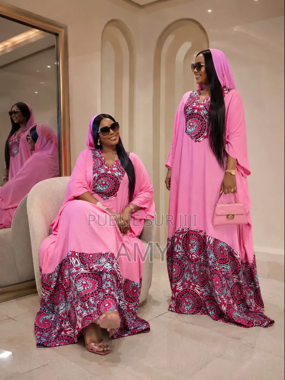 Robe Grande Dame Été Avec Foulard