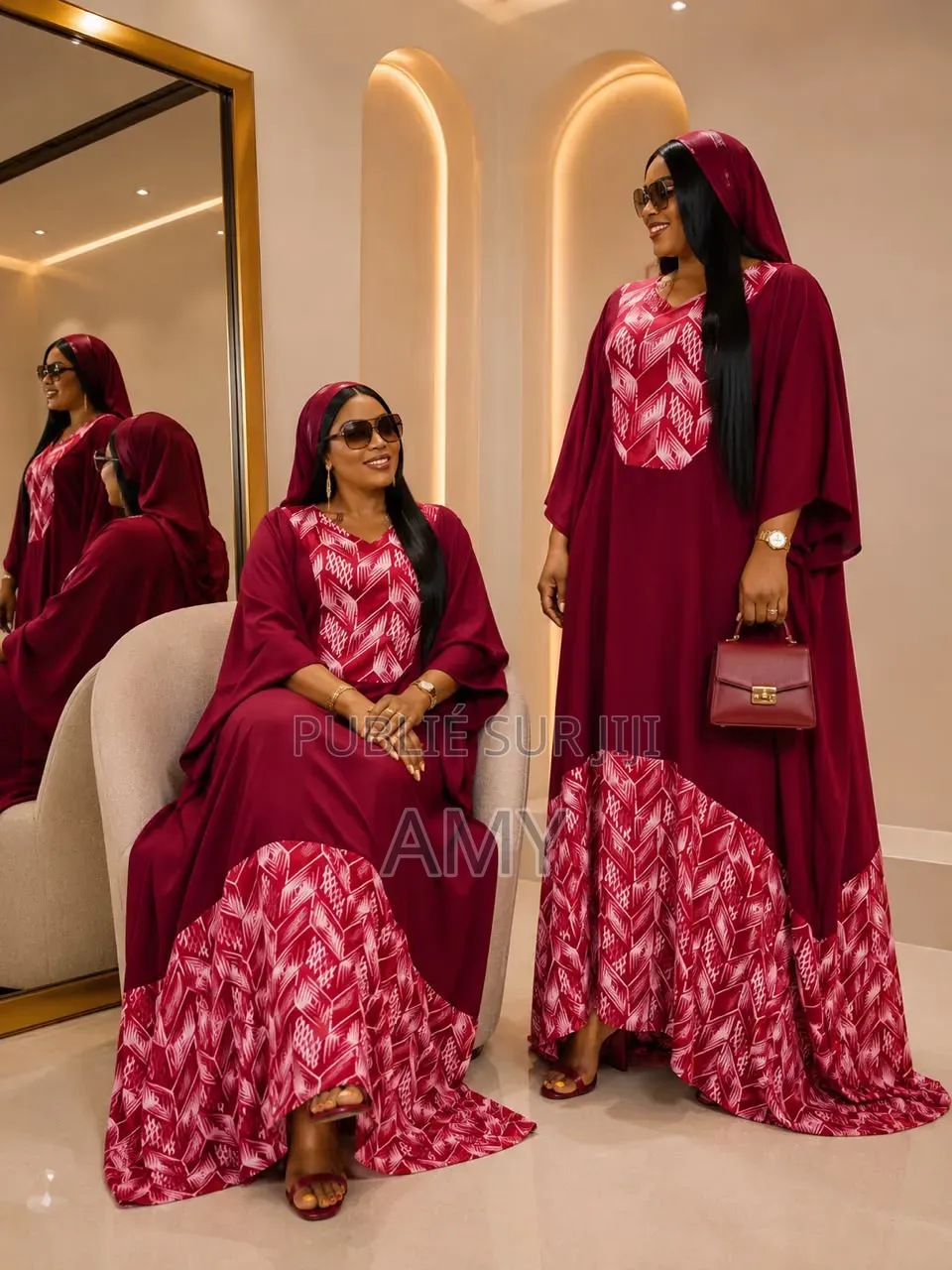 Robe Grande Dame Été Avec Foulard