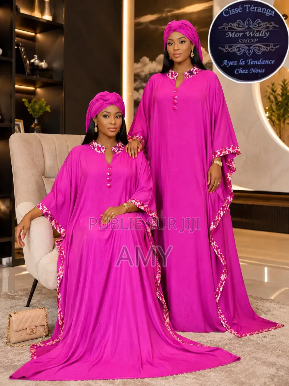 Robe Grande Dame Été Avec Foulard